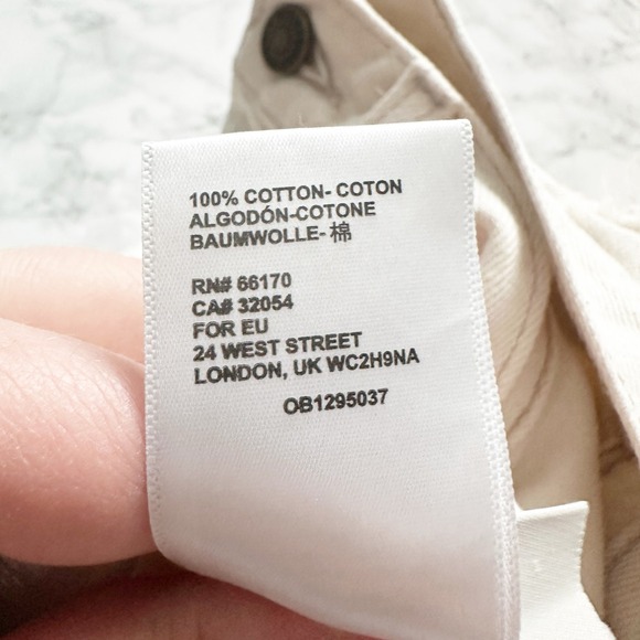 BDG High Rise Baggy Distressed Cream Color Jeans women's size 28 urban - Picture 11 of 14